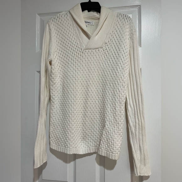 12. CALVIN KLEIN Men's Textured Shawl-Collar Sweater - Picture 14 of 15